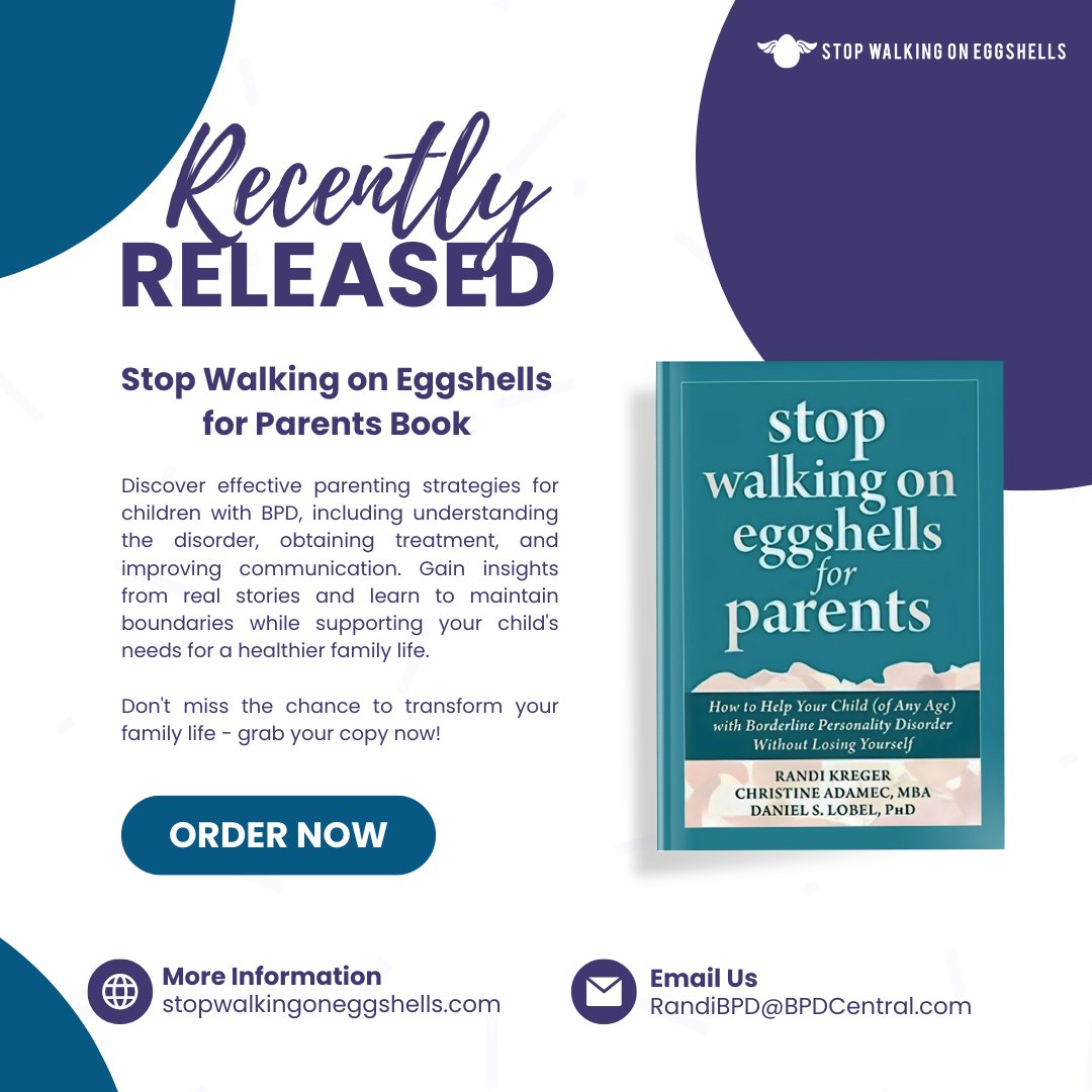 Empower yourself and your family. Learn how to support your child with BPD with parenting strategies that actually work.

Book and ebook available here: stopwalkingoneggshells.com/shop/

#randikreger #bpd #borderlinepersonalitydisorder #stopwalkingoneggshells