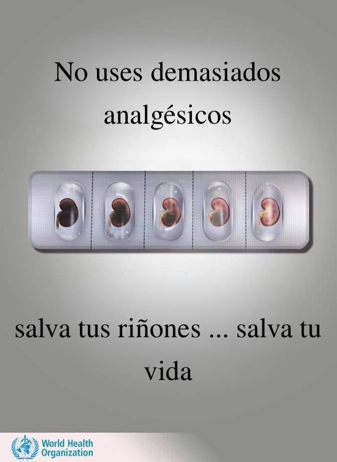 _
Los analgésicos AINES como ibuprofeno, naproxeno, indometazina, celecoxib, ketorolaco y diclofenaco causan vasoconstricción de las arteriolas aferentes del glomérulo disminuyendo la filtración glomerular y el flujo sanguíneo en las arterias renales.

Es importante que se