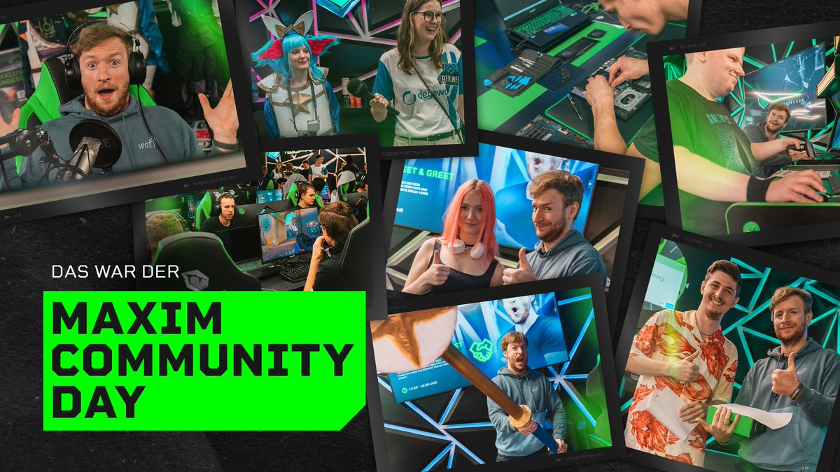 tulparnotebook's tweet photo. 🤩Ein voller Erfolg 🤩
Wir hoffen, ihr hattet ebenso viel Spaß beim #MaximCommunityDay!
Danke an alle, die mit dabei waren, insbesondere den #Dweebis, @berlinesports, the man himself, @maximmarkow und natürlich euch!
Wir sehen uns sicher bald wieder!👀
#tulparnotebook https://t.co/SNqjWEYYTG