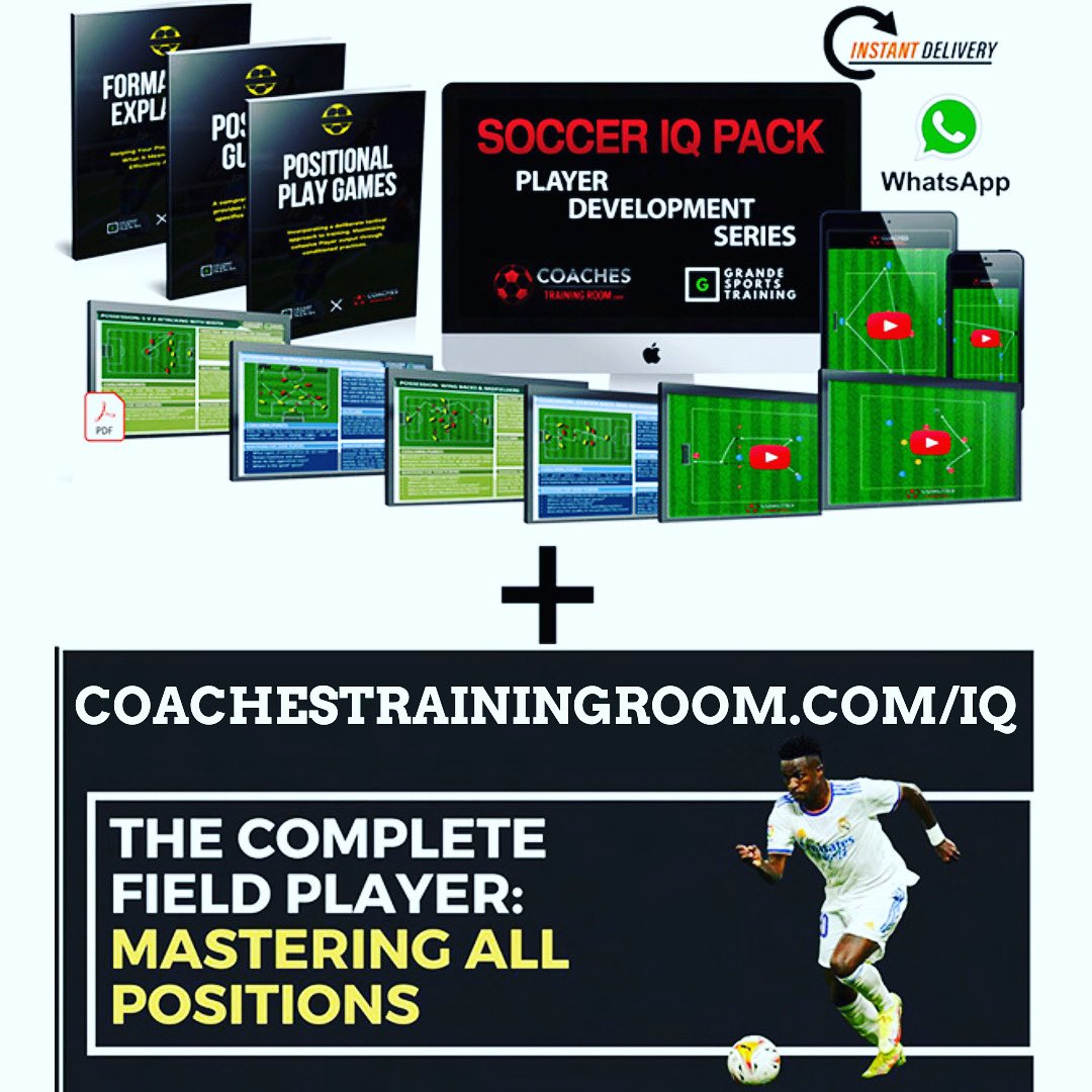 CoachesTrngRoom's tweet photo. We finished up two brand new soccer programs that you’ll love called:

Soccer IQ: Player Development Series (108 lessons)

Complete Field Player: Mastering All Positions (108 lessons)

👉https://t.co/GiaYlJWuP7👈

#CoachesTrainingRoom #clubsoccer #youthsoccer #ayso https://t.co/UuXIfQTN3D