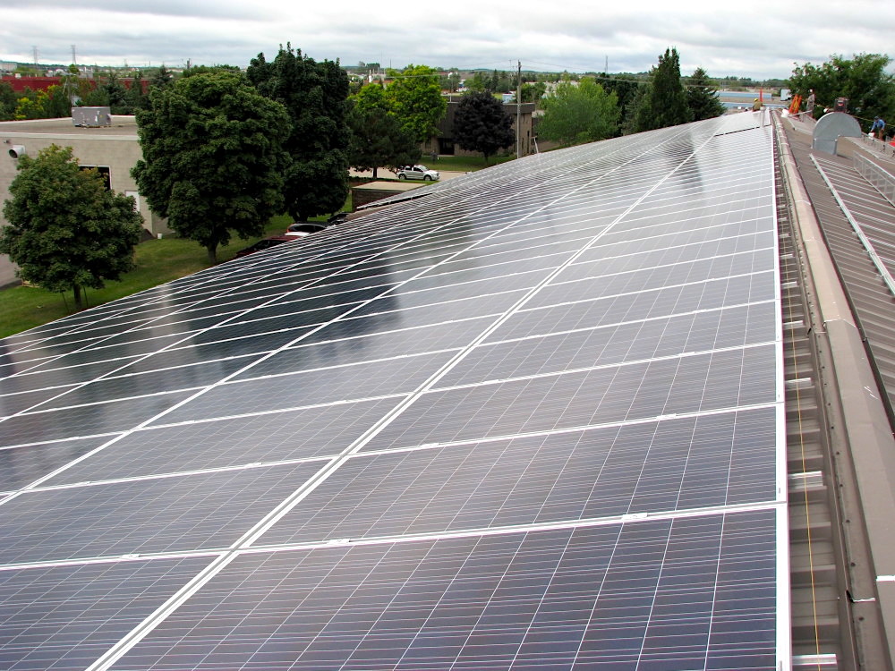 Salus Marine Wear has always focused on waste reduction and reuse, &amp; partnered with CED Co-op to install a 160kW system of 619 panels covering both sides of their peaked metal roof.

Learn more: cedco-op.com/our-projects/

#community #projects #sustainability #solar #solarenergy