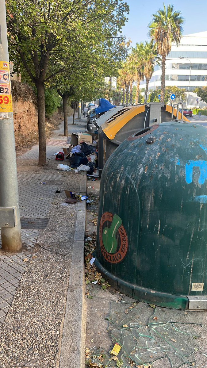 Hoy es terrible como esta la ciudad. Inmersos en el Puente del Pilar, en el que programamos junto a la Federación de Hermandades un puente histórico, y así tiene la ciudad lamentablemente este “nuevo” gobierno. No hay barrio que se escape. 

No suelo poner nada en RRSS de