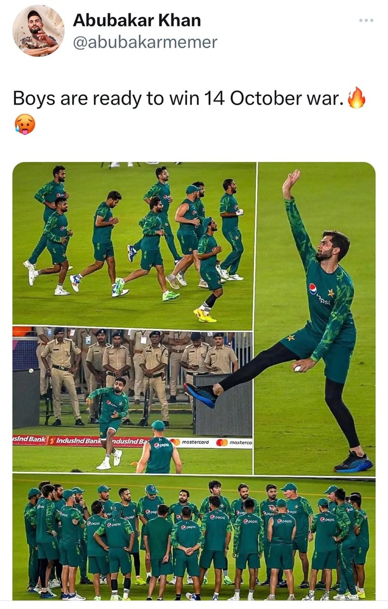 Pr0_Samo's tweet photo. India ki G*ND ma laga do aag🔥🔥

#IndiaVsPakistan #PAKvIND #BoycottIndoPakMatch #ICCCricketWorldCup23 https://t.co/evZRPSmEF1