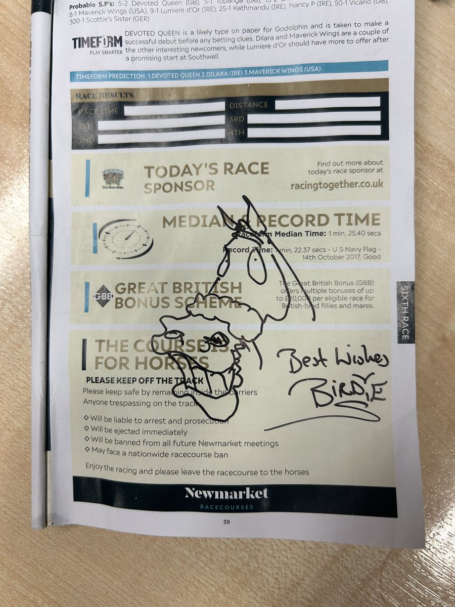 Laura x Rosie x an umbrella ☔️ A fitting trend in 2023 for us! Ylang Ylang wins the @bet365 Fillies’ Mile and I get a personal @DarrenBirdie drawing 🤗🥳 Everyone wins! #DubaiFutureChampionsFestival