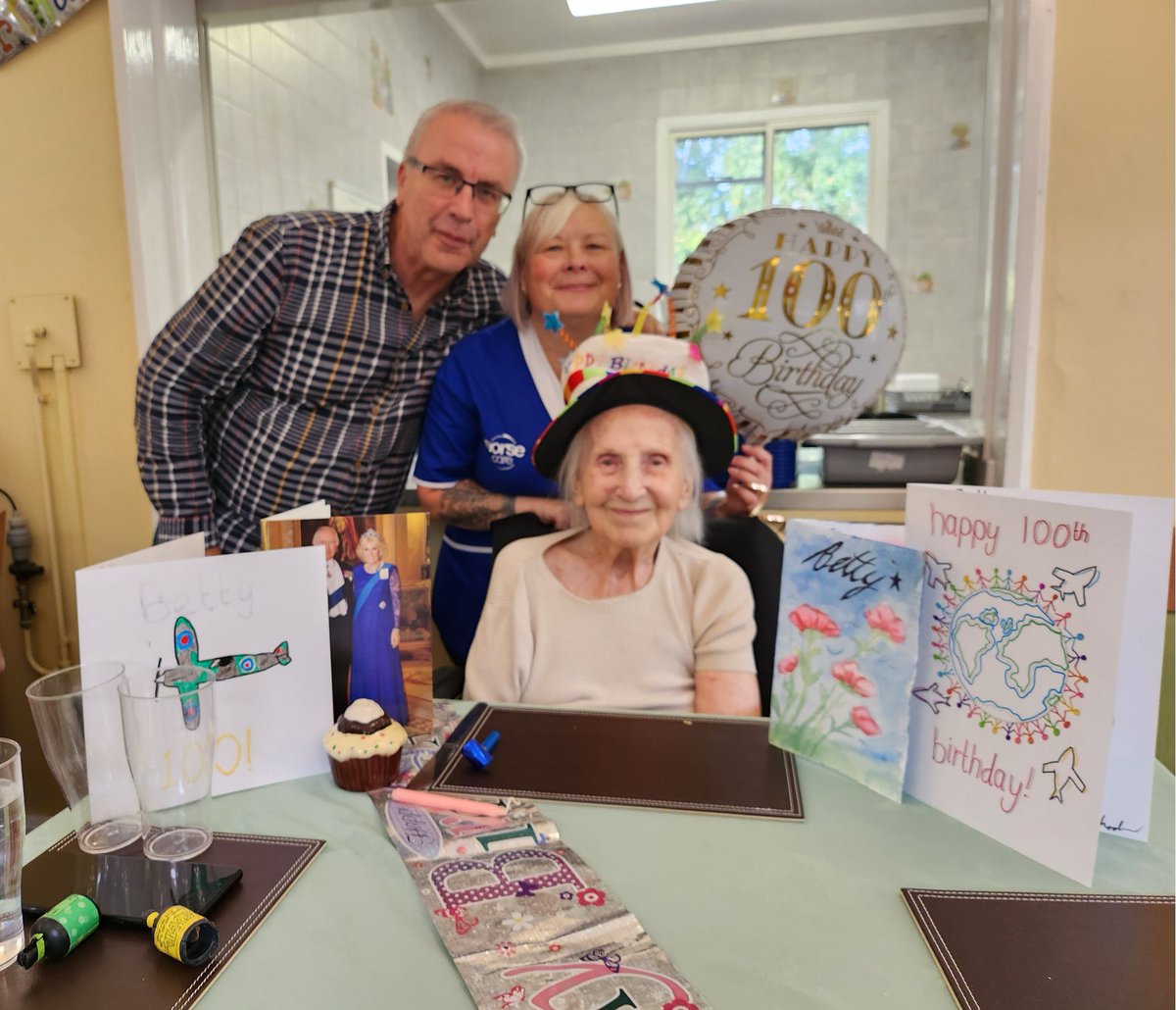 NWHS's tweet photo. Thank you to all of the 149 students that made a birthday card for Betty at our local care home who turned 100 on 10th October. Betty has no other family members around to celebrate her birthday, so this act of kindness was really appreciated. https://t.co/vcdNHFOJxh  #Kindness https://t.co/exNErcotMU