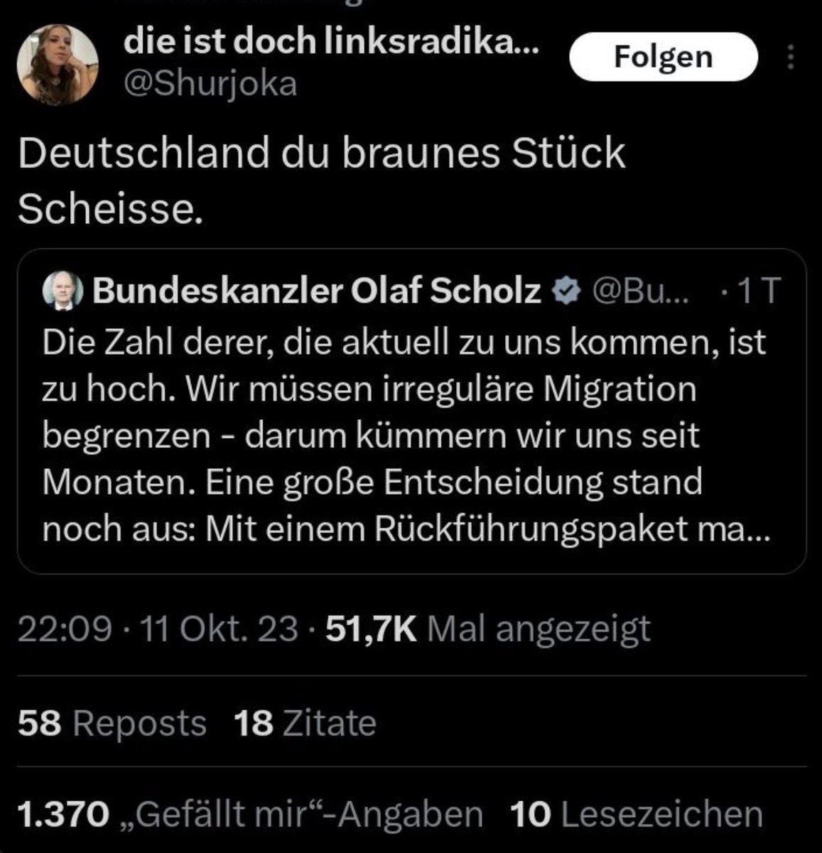 Jetzt hetzt shurjoka schon gegen Afrikaner. Es ist unfassbar