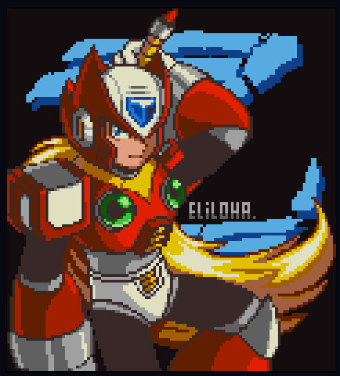 Eliloha's tweet photo. Zero sprite
(free use just gimme credits)
#ロックマンX #ロックマンXDive #mmx https://t.co/tleL55rkX5