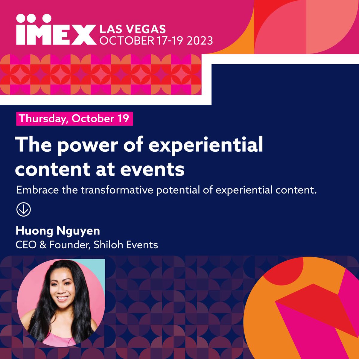 Shiloh_Events's tweet photo. Are you a presenter or a story teller?

Experiential event content engages attendees and makes events memorable. Join Huong Nguyen in Vegas next week at IMEX - Thursday, 10/19 and get ready to harness the power of experiential content at your next event! https://t.co/TYt7FfXD6C