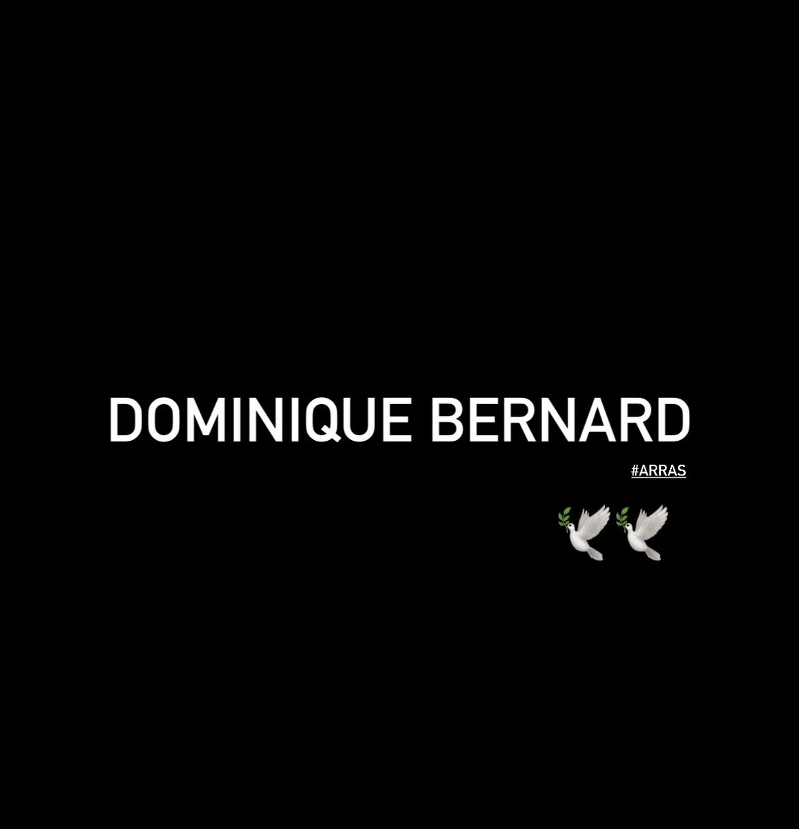 yanisjustamon's tweet photo. Une tragédie ! Qu'il repose en paix !
Une pensée à tous les proches…🕊️���
Samuel PATY, 16 octobre 2020, n'oublions pas 🙏🏼
Ne jamais oublier ces noms.🙏🏼

#Arras https://t.co/pIozCtSXMr
