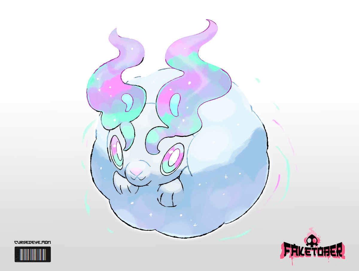 Day 13 Round!! Just a simple Fakemon Bunny #fakemon #faketober #Pokemon