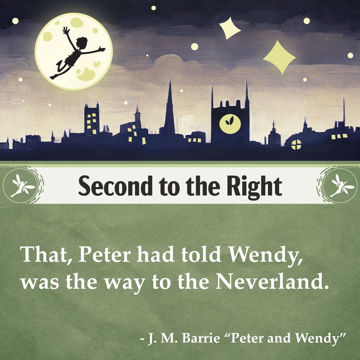 Often, I wish I could fly off to Neverland.  With my game, Storyburg... you can!

Check it out: buff.ly/3rJaCdF 

#peterpan #neverland #nevergrowup #newpeterwendy
