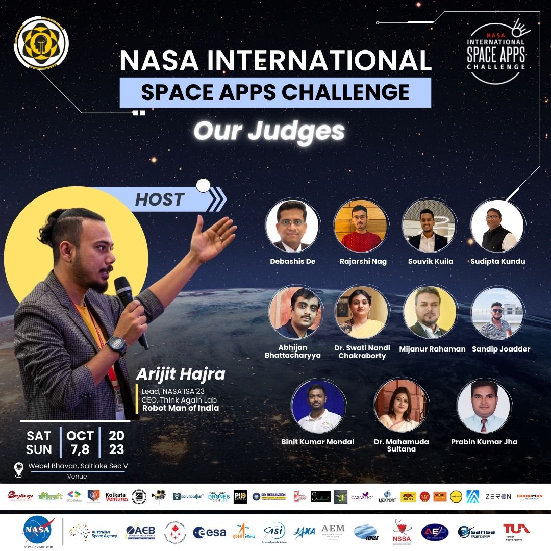 thinkagainlab's tweet image. The NASA International Space App Challenge 2023 will feature an impressive lineup of 11 distinguished judges.
If you are interested in participating in this type of hackathon in the future, please register From the link given below.
Register:- forms.gle/j9WQLLUKQcGKkJ…