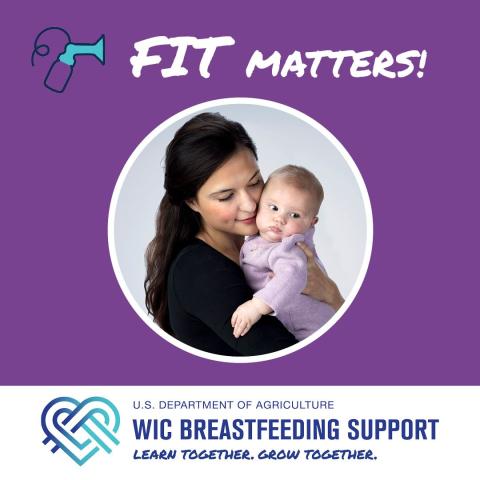 If you are feeling pain or discomfort while pumping, the size of your flange may be too large or too small. Fit matters! An incorrect sizing in your flange, or breast shield, can cause a lower milk supply. (1/2)
#WICbreastfeeding #WICspeaksBF #BreastfeedingTips #breastfeeding