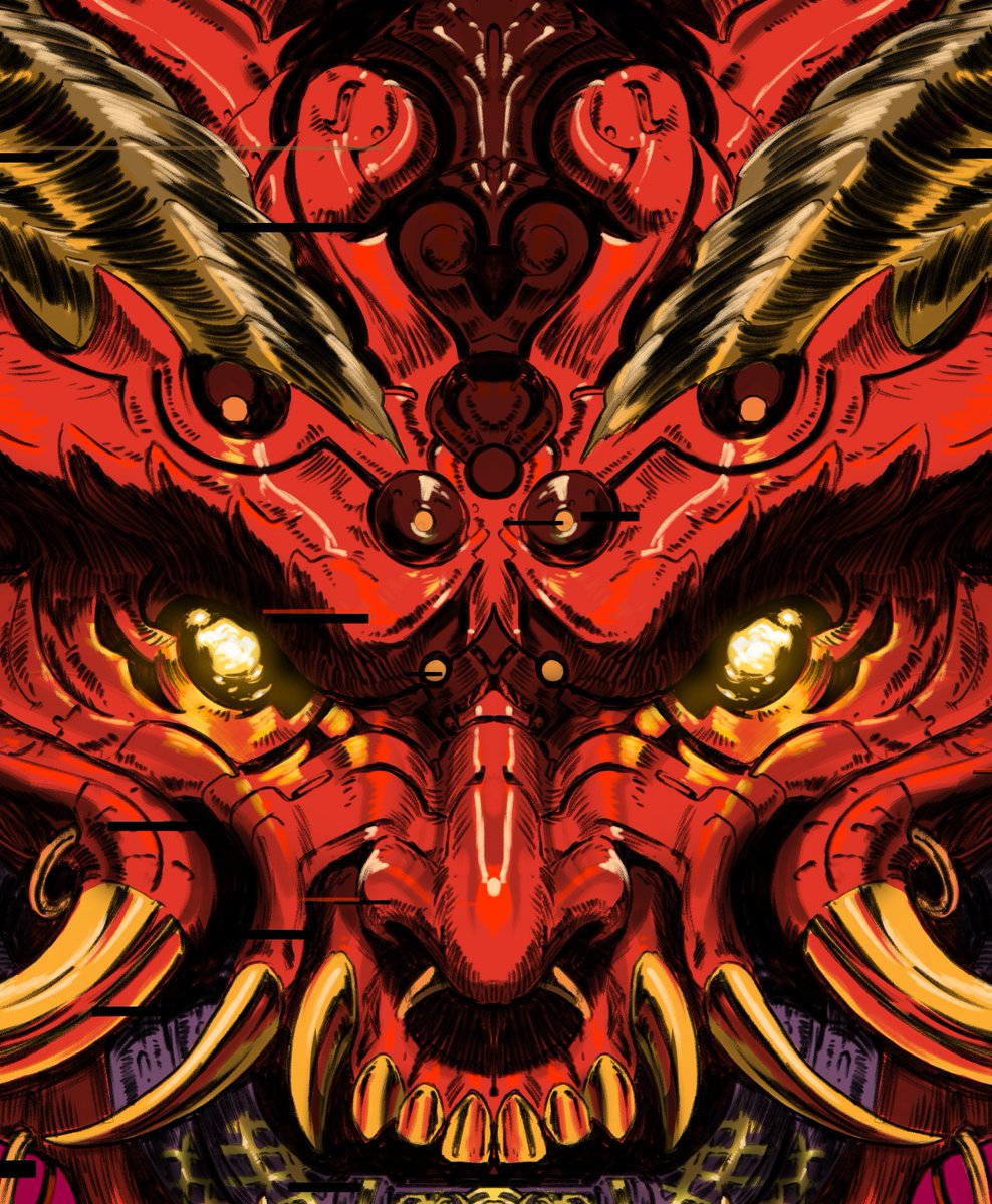wovenpixls's tweet photo. Two Cyber Oni designs that came to mind to design after the release of Cyberpunks DLC. Perfect for the #Halloween season too. Link to merch is in the bio.
#oni #cyberpunk #scifi https://t.co/ibzXsnV65y