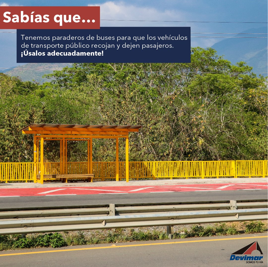 Devimar_SAS's tweet image. Los paraderos de buses en el corredor vial son por la seguridad y comodidad de los usuarios. Cuídalos, están a tu servicio. #TomaElControl #SomosTuVía