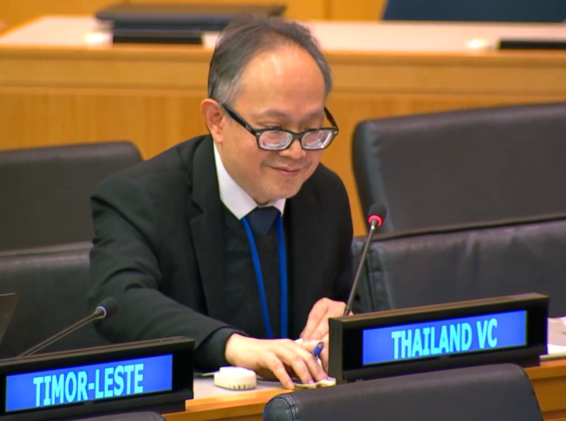 asean_ny's tweet photo. At #2C Oper. act. for dev, TH, on behalf of #ASEAN, stresses
1. coherent response/whole-of-system approach of #UNDS to support imple. of #2030Agenda & predictable/sust. funding for #RCsystem
2. ASEAN p'ship w. UN #ESCAP-Complementarities Init.
3. crucial role of partnership #SSTC https://t.co/bd3ODegCIR