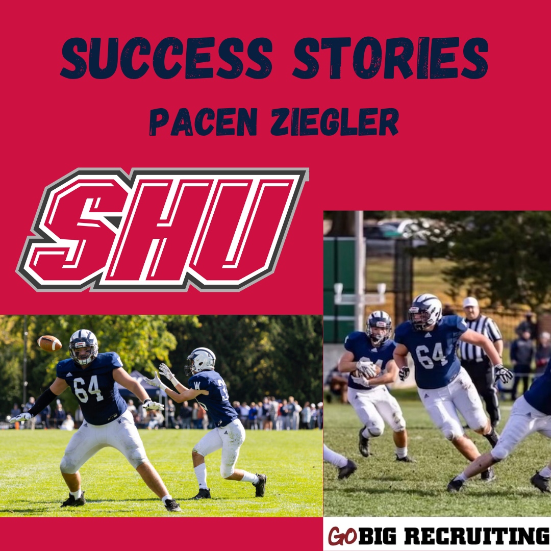 Go Big Recruiting (@gobigrecruiting) on Twitter photo This week's success story is Sacred Heart OL <a href="/ZieglerPacen/">Pacen Ziegler</a>
Best of luck this weekend at Yale!
<a href="/SHU__Football/">Sacred Heart Football</a> x <a href="/WyoFootball/">Wyomissing Spartans Football</a>
<a href="/RossTuckerNFL/">Ross Tucker</a> This week's success story is Sacred Heart OL <a href="/ZieglerPacen/">Pacen Ziegler</a>
Best of luck this weekend at Yale!
<a href="/SHU__Football/">Sacred Heart Football</a> x <a href="/WyoFootball/">Wyomissing Spartans Football</a>
<a href="/RossTuckerNFL/">Ross Tucker</a>