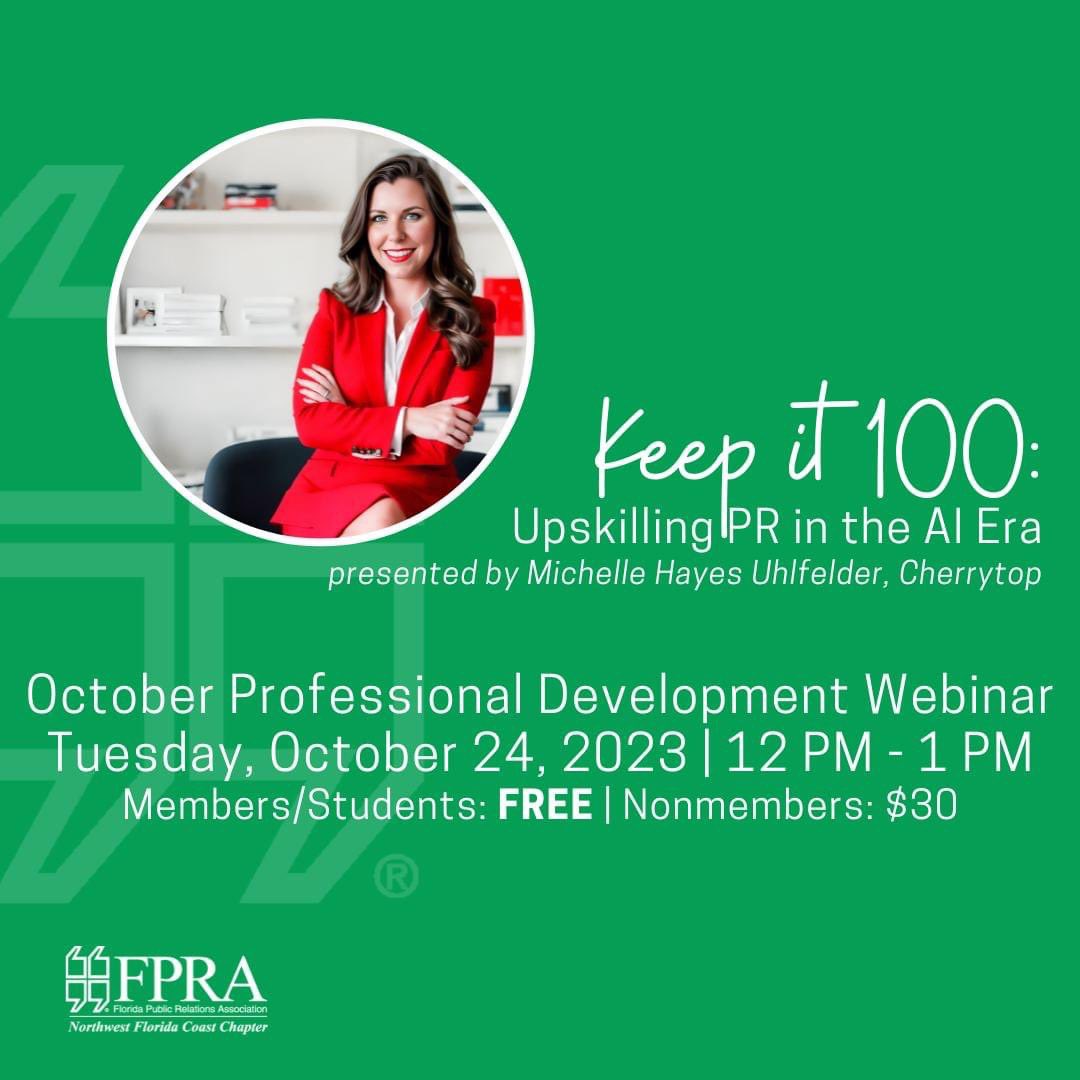 This webinar promises to give you a fresh take on AI's impact on PR as Michelle unpacks a practical toolbox of AI-driven techniques perfect for both AI rookies and seasoned pros. Register here 👉 keepit100webinar.eventbrite.com