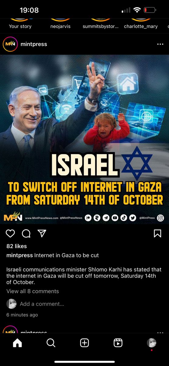 DerbyChrisW's tweet photo. Israel plans to switch off the Internet in #Gaza so the world can't witness the genocide it is planning. 

In the name of humanity, how can our political leaders continue to support the Israeli regime. Israel is proving itself to be the epitome of evil.

#FreeGaza #FreePalestine https://t.co/8ETjTv7Rra