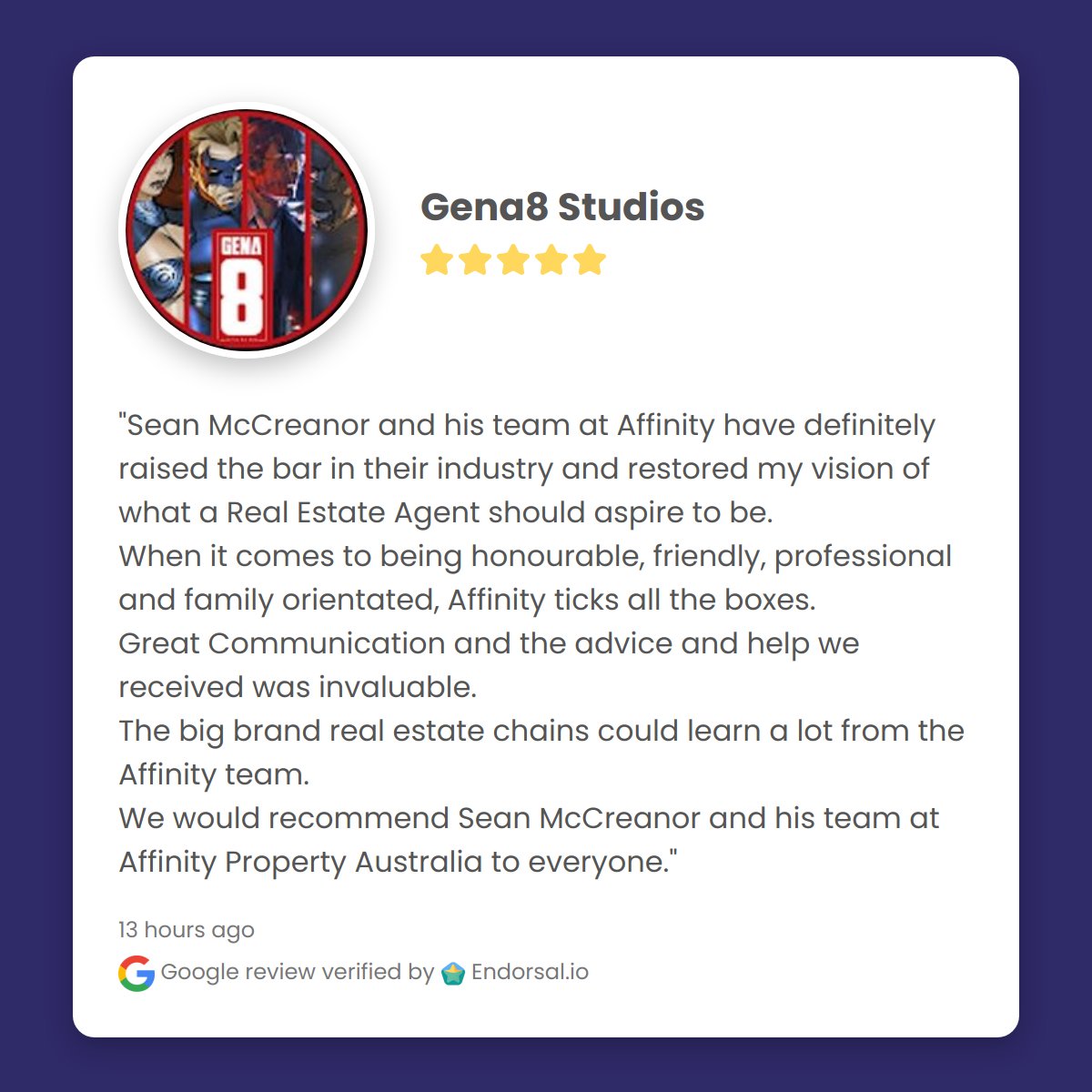 AffinityAus's tweet image. Thank you Gena8 Studios for sharing your feedback on Affinity Property.  It has been a pleasure helping you with your property.