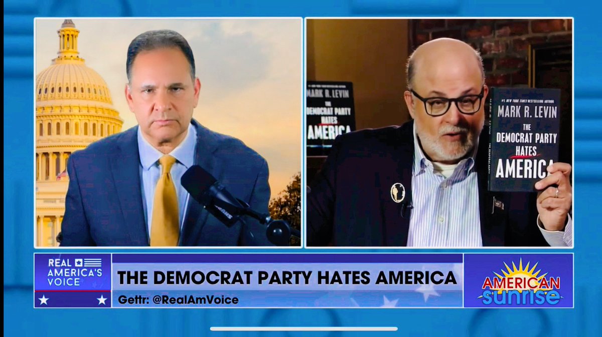 “Biden has betrayed the Jewish people in Israel.” Mark Levin, author of “The Democrat Party Hates America,” says the United States and Israel’s enemies are paying attention to Biden’s weaknesses. Watch my interview with, “The Great One” on #AmericanSunrise this morning. Our…