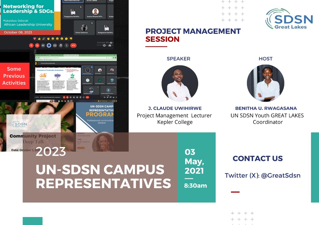GreatSdsn's tweet photo. To you SDGs Enthusiasts! 
We're gearing up for an enriching session on project management this Sunday, Oct 15! The session will dive deep into project planning, execution, and monitoring. Let's elevate our skills together! Don't miss out! ✨  #ProjectManagement #SDSNCampusLeaders https://t.co/y4m7CiAf34
