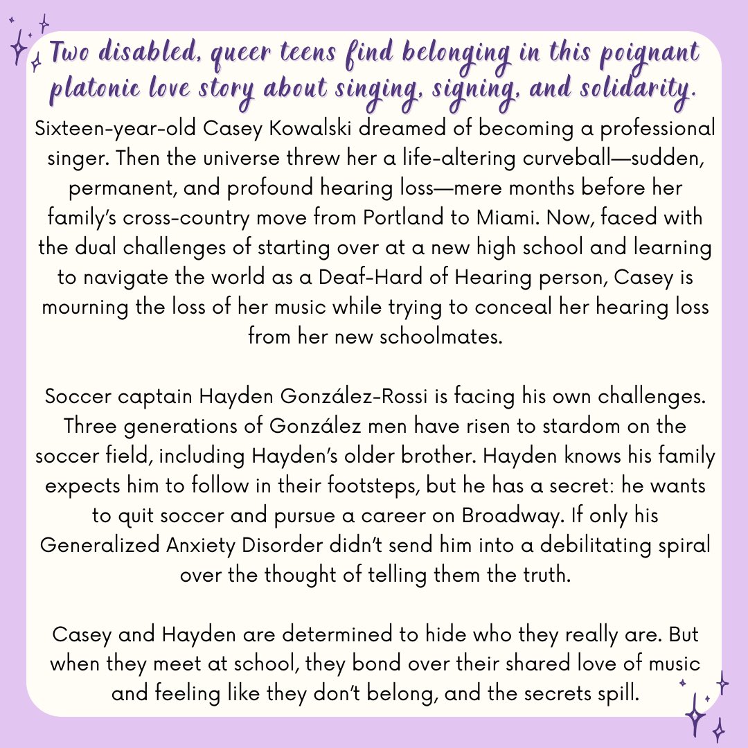 ✨COVER REVEAL✨

I’m thrilled to be sharing the stunning cover for THE LOUDEST SILENCE!!! 🥹 Seeing my two disabled, queer characters so proudly displayed centerstage makes me so emotional… this is truly the cover of my dreams! 😭🤟🏻