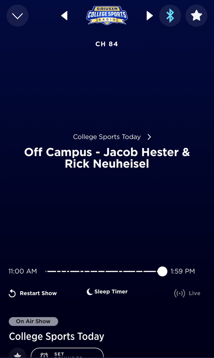 DSports24's tweet photo. Ahhhh THE BEST &amp; ONLY PLACE to get you #CFB Fix &amp; No Soi Around 

#MeatheadRadio @SXMCollege #OffCampus 📻 #XM84

We get Coach @CoachNeuheisel &amp; @JacobHester18 LETS GEAUX https://t.co/WDMXR7AEfE