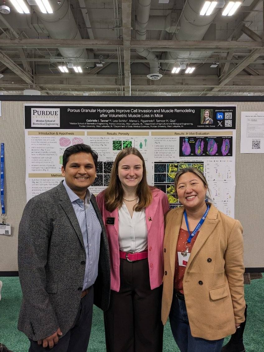 It's great to see CEMB alumni continuing mechanobiology work! @THQazi @ellietanner614 were sharing their current work @PurdueBME at #BMES2023