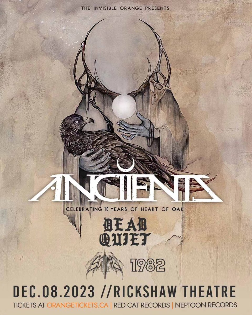 Rickshaw Theatre (@rickshawtheatre) on Twitter photo 💀JUST ANNOUNCED💀
Vancouver's @anciients return to the Rickshaw on Dec 8th to celebrate the 10 years of 'Heart of Oak'! Catch them with support <a href="/deadquietband/">Dead Quiet</a>, Scalding and 1982!
TIX: ow.ly/Rapp50PWEFF
RSVP: ow.ly/5UrQ50PWEGW
Presented by <a href="/InvisiblOrange/">The Invisible Orange</a> 💀JUST ANNOUNCED💀
Vancouver's @anciients return to the Rickshaw on Dec 8th to celebrate the 10 years of 'Heart of Oak'! Catch them with support <a href="/deadquietband/">Dead Quiet</a>, Scalding and 1982!
TIX: ow.ly/Rapp50PWEFF
RSVP: ow.ly/5UrQ50PWEGW
Presented by <a href="/InvisiblOrange/">The Invisible Orange</a>