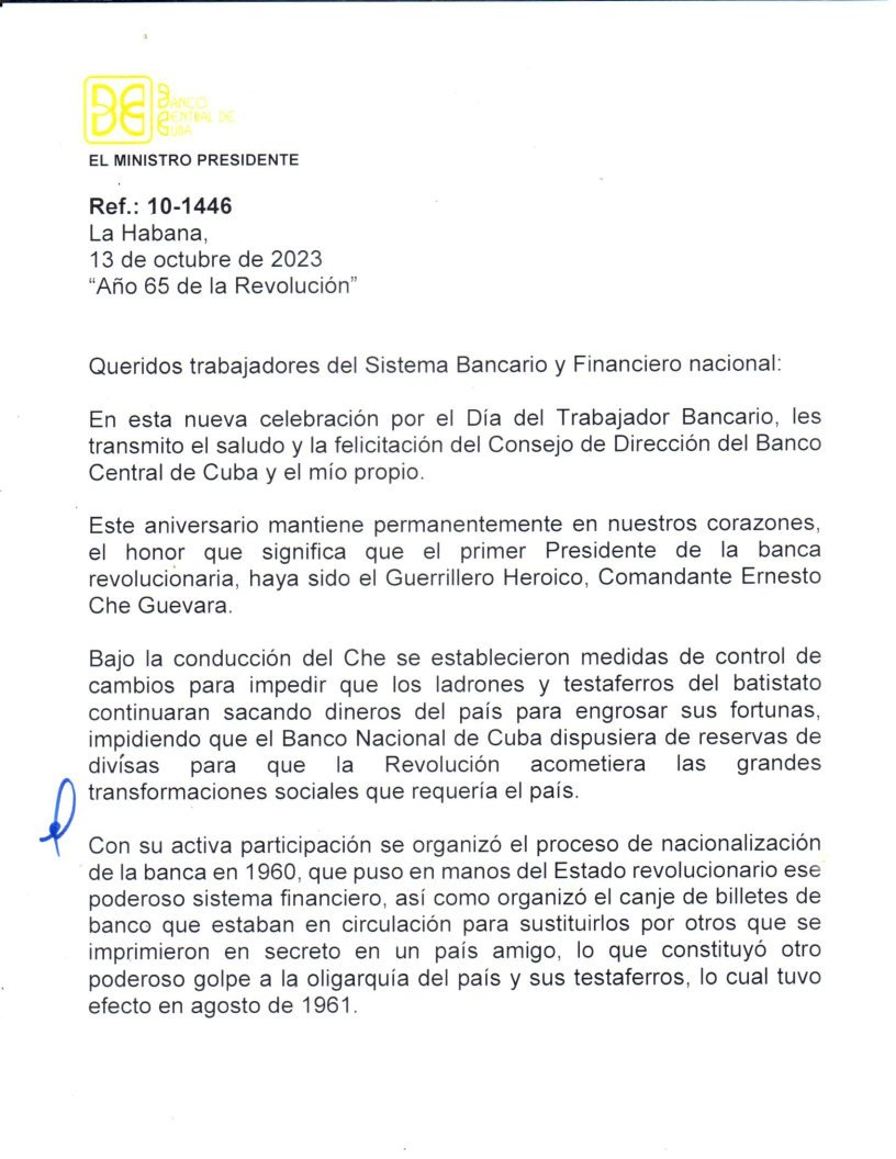 Banco Popular de Ahorro, Cuba tweet media