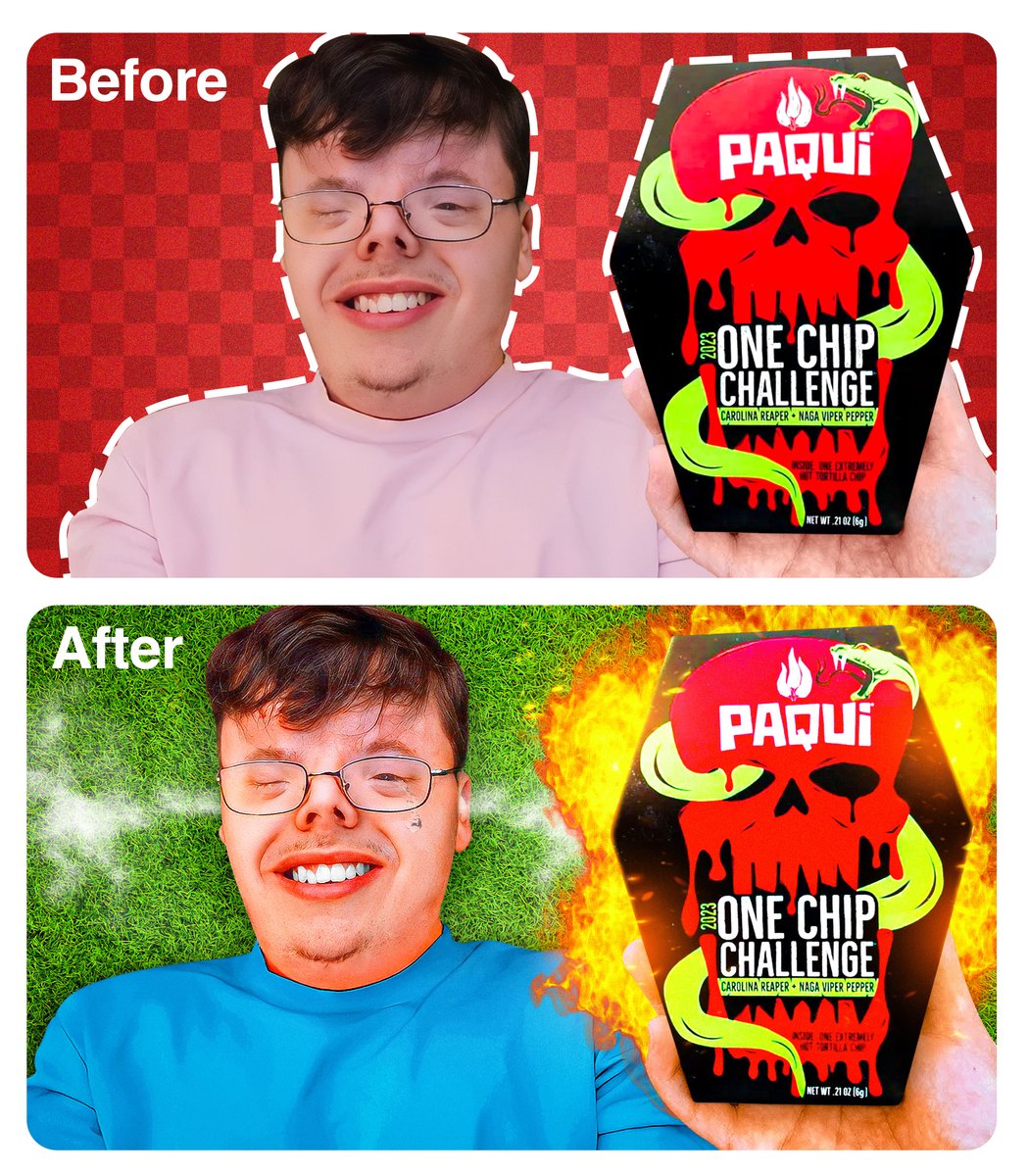 ' I Ate the NEW 2023 One Chip Challenge!🥵' Thumbnail B&A for @MathewRhyze 🔁&❤️ are much appreciated!🙏🏻