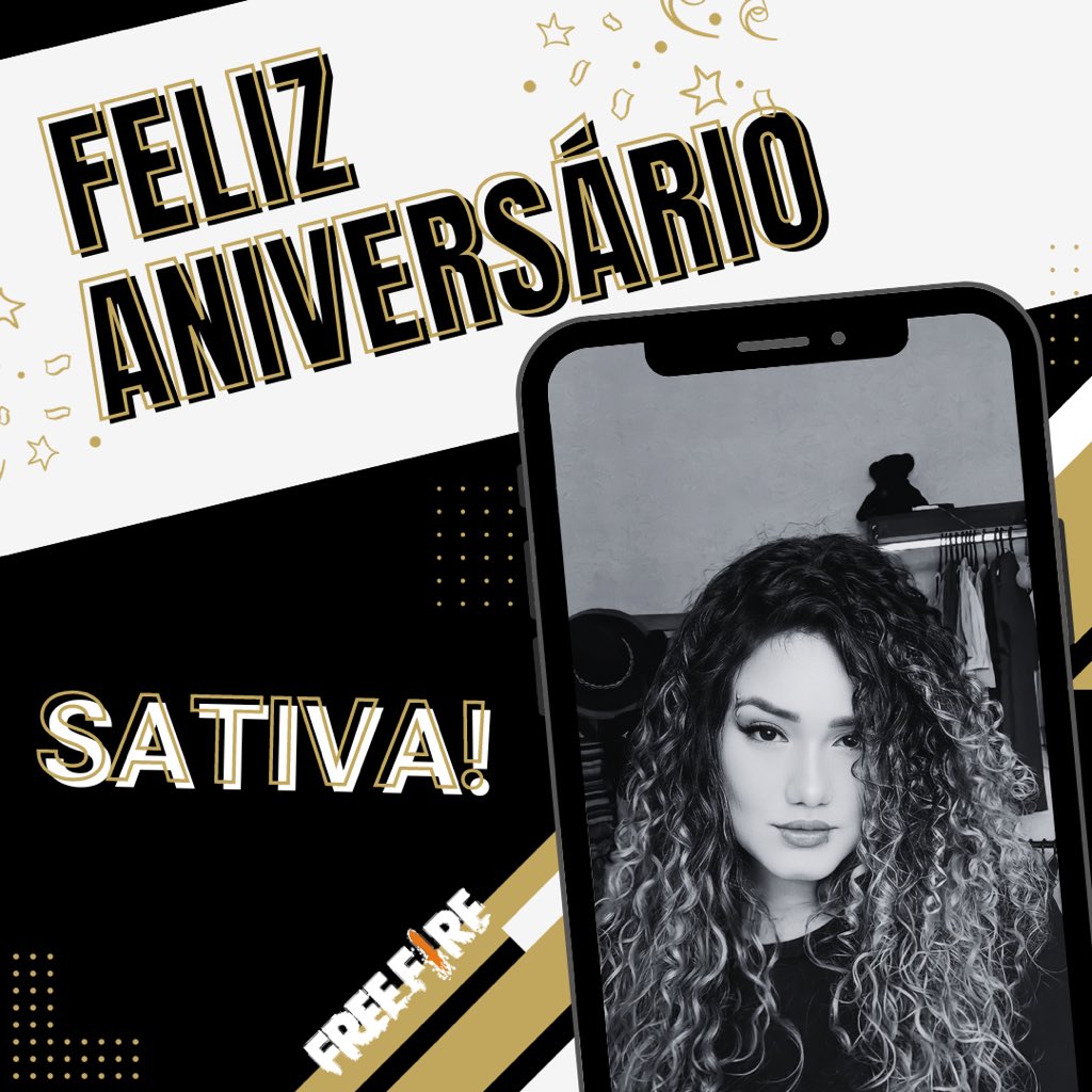 Feliz aniversário, Sativa! Que seu dia seja repleto de vitórias, tanto nos games quanto na vida. Continue brilhando e conquistando! 🎉 #FelizAniversarioSativa
