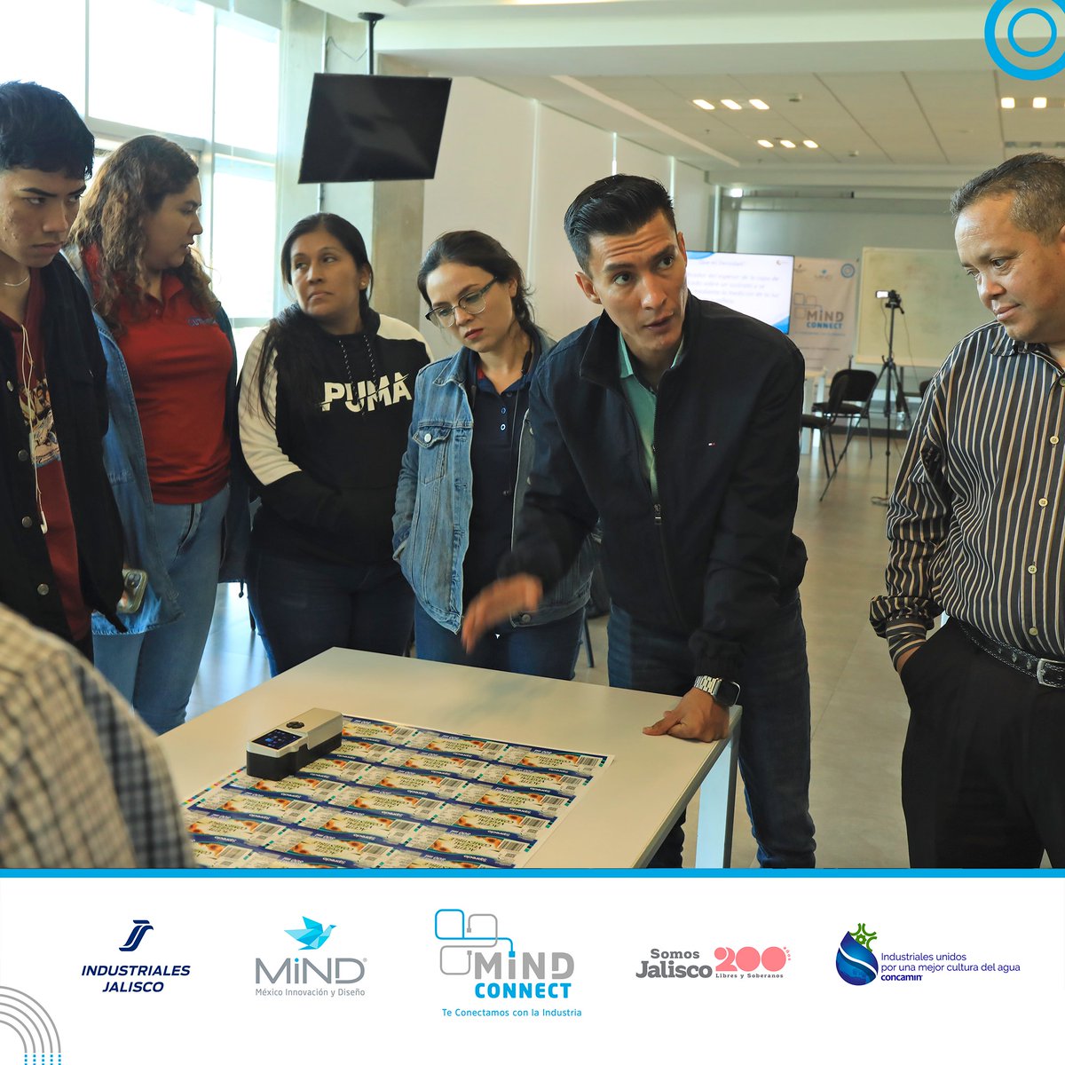 mindmexico's tweet photo. En el marco de #MINDConnect, fuimos sede de la segunda sesión del taller “Espectro Densitometría”, impulsada por la @ciartesgraficas y destinada a empresas de este sector. https://t.co/fhP3D794N2