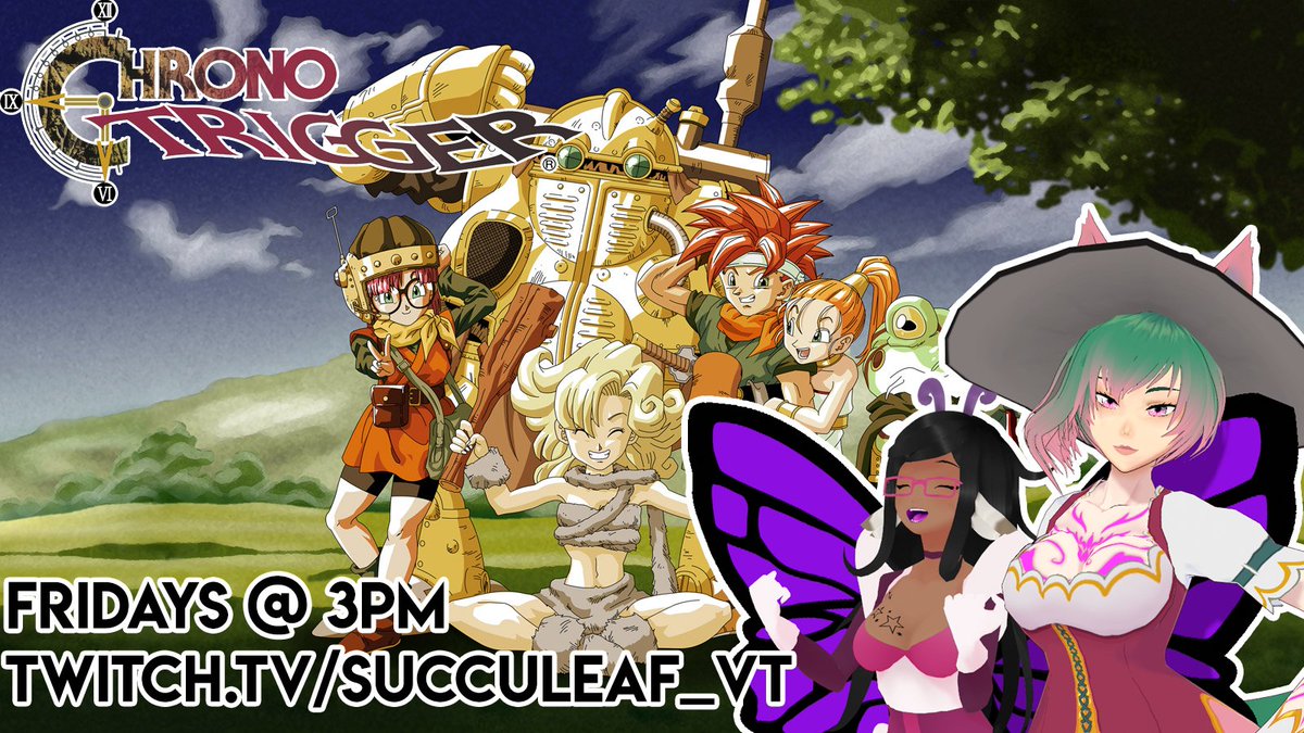Succuleaf_VT's tweet photo. 🌺​Today's Special Is...🌺​

Chrono Trigger! My first ever playthrough! Starting at 3 pm PST!

#Vtuber #ENVtuber #PetalViewing https://t.co/cbORcYIDGR