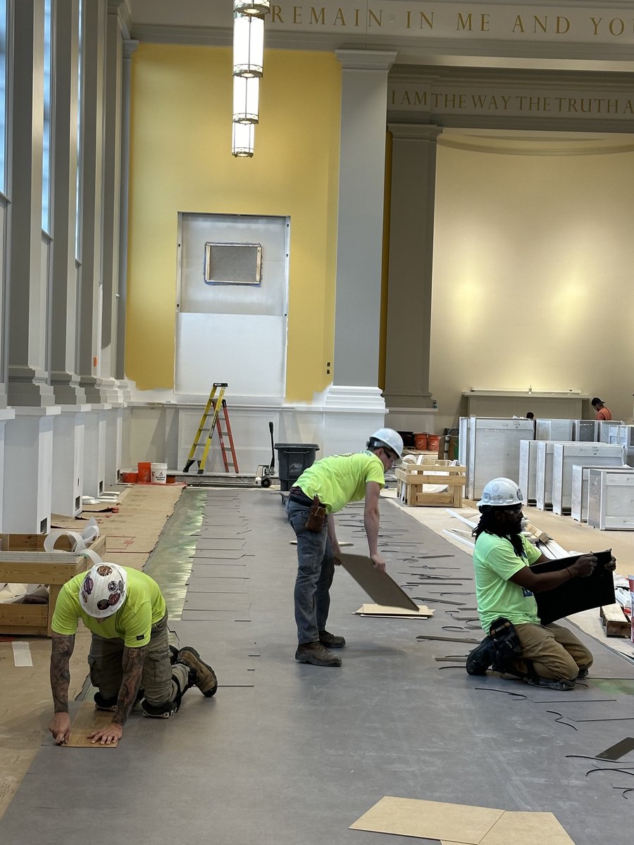 MidAmCarpenters's tweet image. #Local237 members are working on renovations at the St. Jude Church in Peoria, IL. Giving much-needed renovations to the House of the original carpenter! 😉 #UnionStrong #MidAmCarpenters #Floorlayers