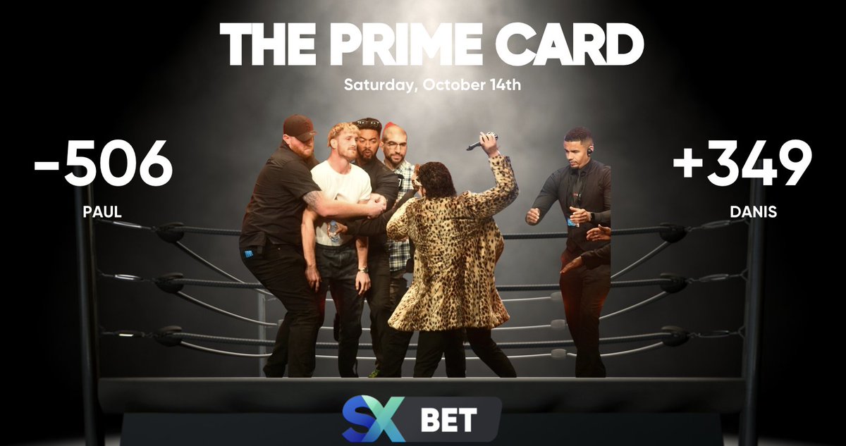 SX_Bet's tweet photo. 🚨🥊THE PRIME CARD IS HERE!!!🥊🚨
We've had at least 5 different markets to do with this matchup already. Excited that we're actually going to see these two get in the ring!
Who are you backing?
@dillondanis @LoganPaul #ThePrimeCard