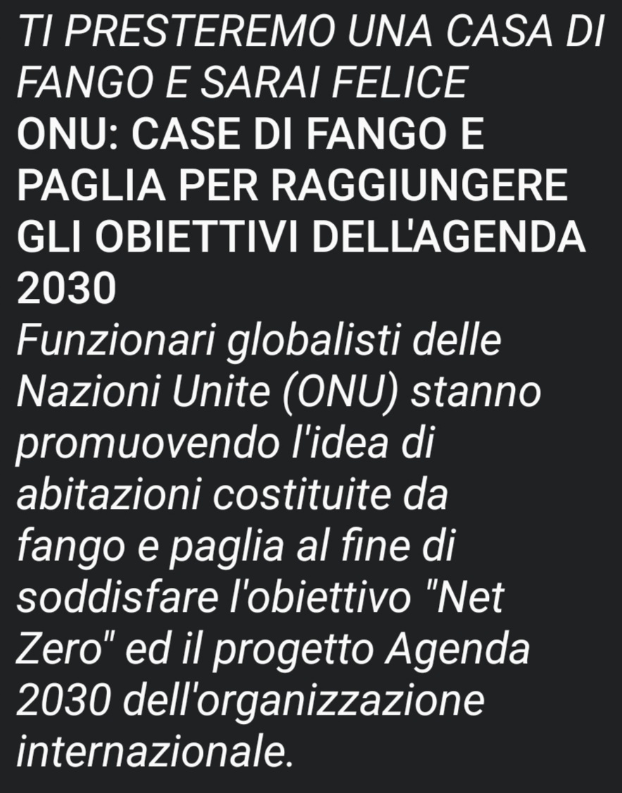 Ecco l'idea di swabbete...
Ci impresteranno un tucul e ci esproprieranno le nostre case.
Prima o poi qualcuno farà il salto del rospo.