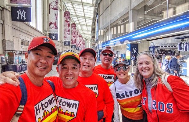 buzzmagazines's tweet photo. The Astros are heading into their 7th straight ALCS! Game 1 vs. Rangers is Sunday, 7:15 p.m., at Minute Maid. In honor of the postseason, we're taking a look back at this 2019 story featuring an Astros superfan aka @astros_signlady. Go 'Stros! #Ready2Reign https://t.co/dZ7xTml95d https://t.co/kJz13ENKoV