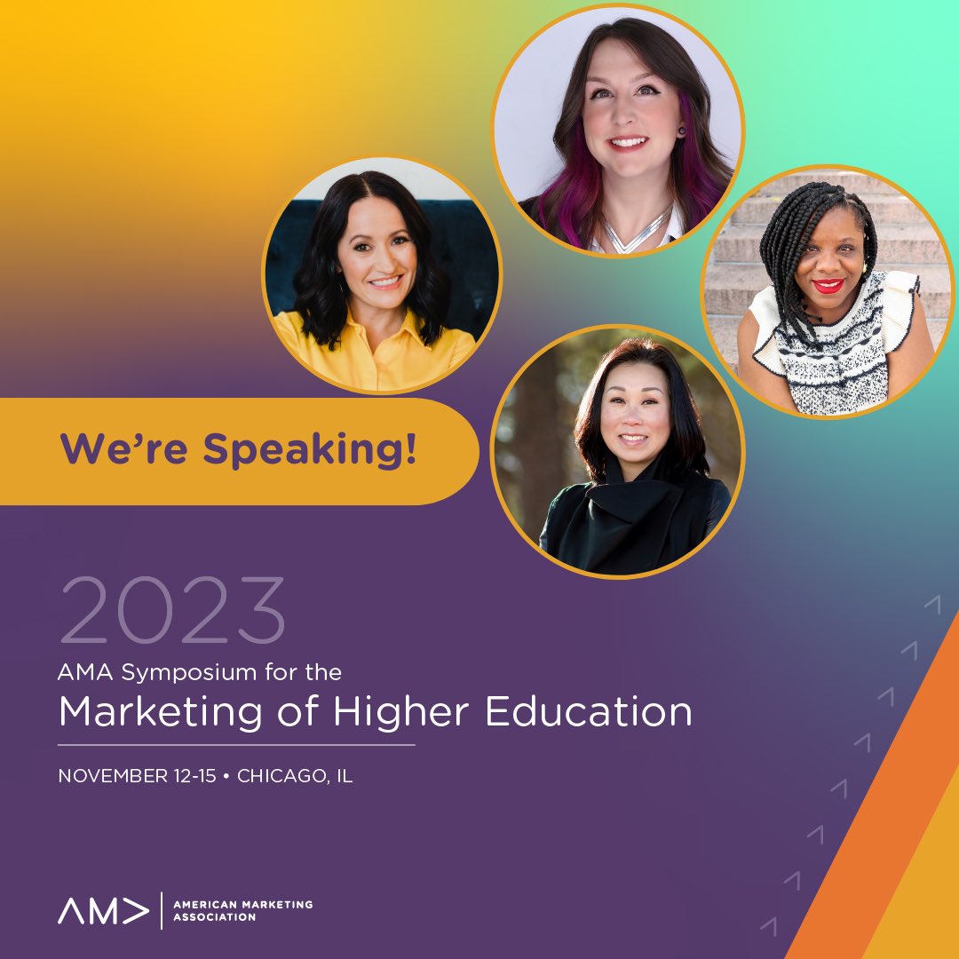 Dr. Josie Ahlquist (@josieahlquist) on Twitter photo Are you wondering how to harness student voices, train them effectively, and build trust for authentic institutional storytelling?
Join <a href="/TheJennyLi/">Jenny Li Fowler</a>, <a href="/TweetsbyCYM/">Cassaundra Yvette</a>, <a href="/RachelRodemann/">Rachel</a>, and myself at the #AMAHigherEd Symposium for our pre-conference workshop!
ama.org/events/confere… Are you wondering how to harness student voices, train them effectively, and build trust for authentic institutional storytelling?
Join <a href="/TheJennyLi/">Jenny Li Fowler</a>, <a href="/TweetsbyCYM/">Cassaundra Yvette</a>, <a href="/RachelRodemann/">Rachel</a>, and myself at the #AMAHigherEd Symposium for our pre-conference workshop!
ama.org/events/confere…