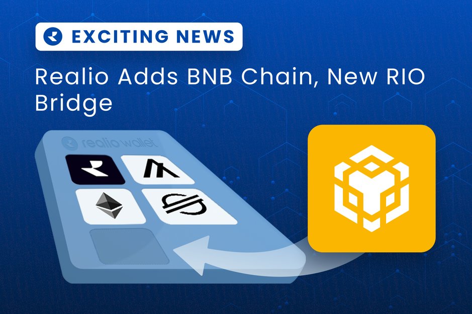 realio_network's tweet image. 1/ Realio Community, we're thrilled to introduce the integration of BNB Chain on our platform!