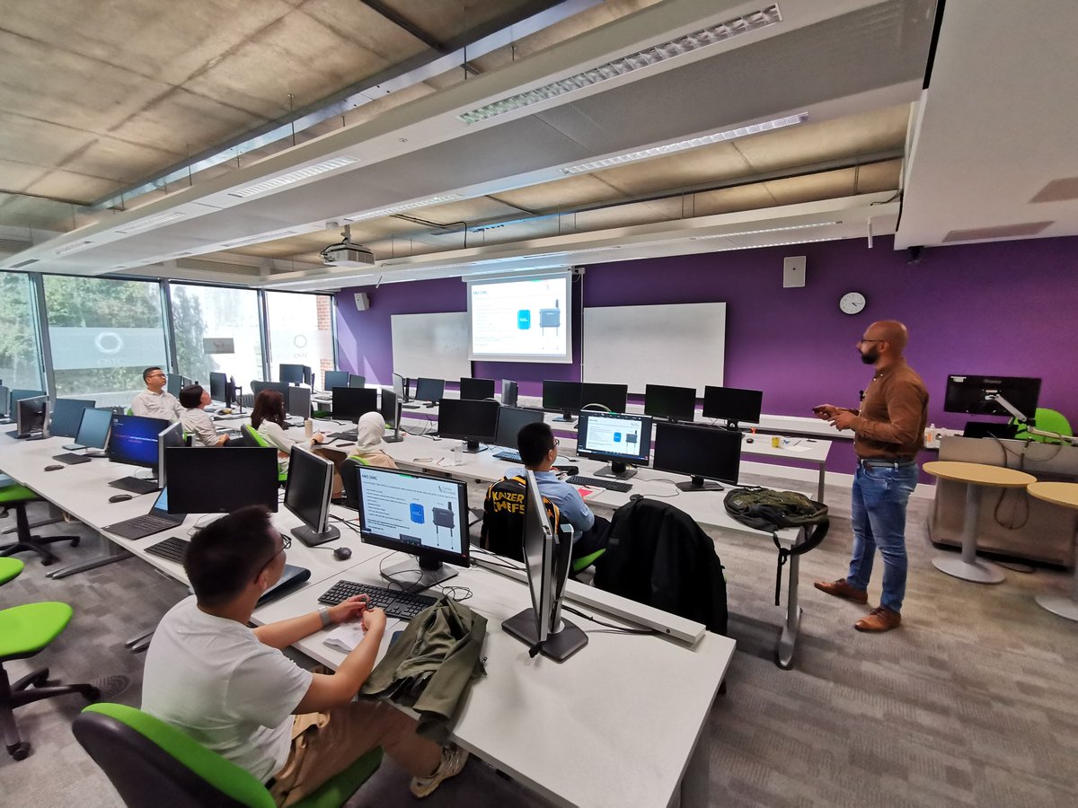 H2020Seeds's tweet photo. Great to have Ahmed from @Cohda_Wireless with us this week to train our research team! We are soon to have 5G-V2X testbed on live in Sussex! https://t.co/8kdaPCMRLc