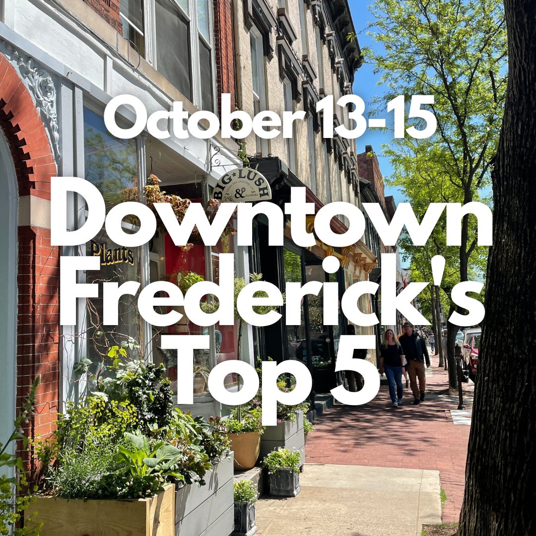 Just because it looks like the weather may not cooperate this weekend is no reason to stay home. You'll find fun indoor activities throughout downtown. Rain or shine, it's always a good time to be downtown! #downtownfrederick bit.ly/top5101315