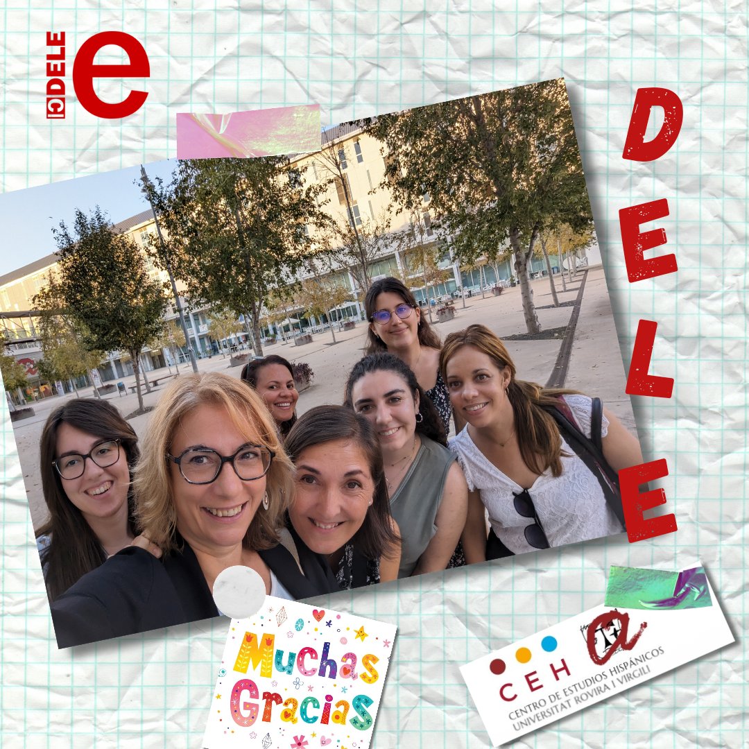 espanolURV's tweet photo. Hoy una convocatoria más de DELE, agotadora, pero muy gratificante, sobre todo en compañía de estupendas compañeras.
#deleoctubre #dele #deleA2 #deleic #institutocervantes @universitatURV @fundacioURV @lletresurv @llenguesurv @icenterurv @romaniquesURV @InstCervantes @ASELE_ELE https://t.co/wIa5j2aeiq