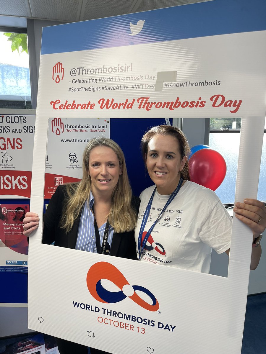The #WorldThrombosisDay campaign kicked off early in @Beaumont_Dublin yesterday. Thank you to our CEO, medical director & director of nursing who all stopped to take our quiz and learn about #VTEprevention @thrombosisday @stmgarvey @BeaumontMag4E @ThrombosisIrL