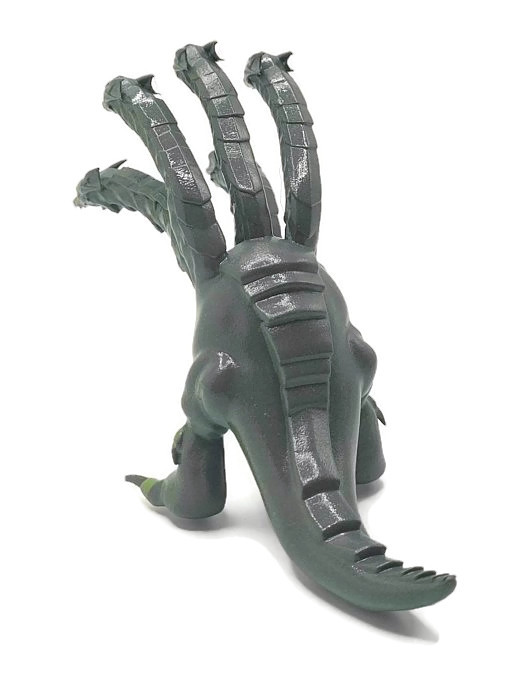 ID3APrinting's tweet photo. #OSRS The Alchemical Hydra in its first form. Hand finished in a green mixture, gray backside and lime trim https://t.co/HH2QPXHVGA