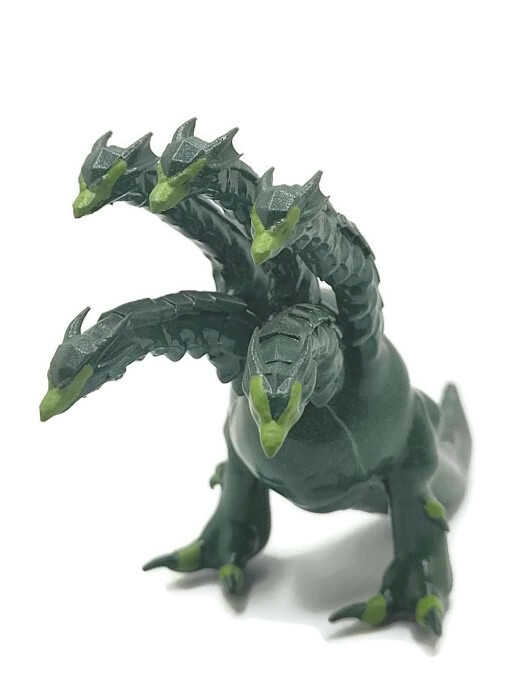 ID3APrinting's tweet photo. #OSRS The Alchemical Hydra in its first form. Hand finished in a green mixture, gray backside and lime trim https://t.co/HH2QPXHVGA