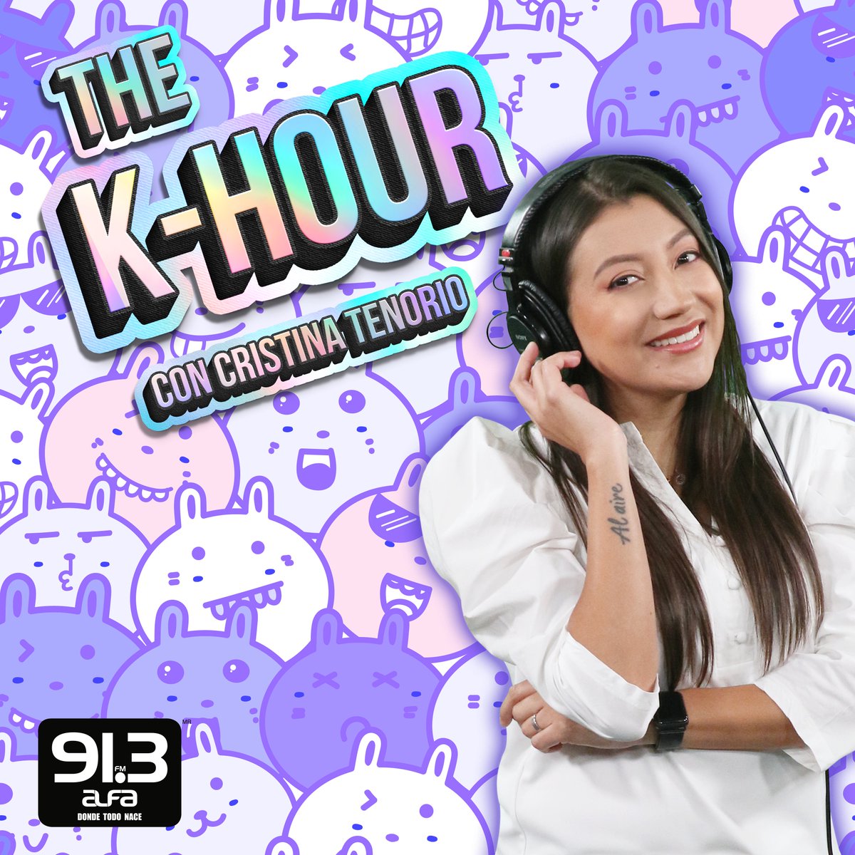 alfa913fm's tweet photo. Este domingo no te pierdas el regreso de #TheKHour a las 5PM con @soycristenorio 👑 por Alfa 91.3 ‼️
Pondremos la mejor música del K-Pop y a los mejores idols del momento. 💯🔥
#DondeTodoNace 📻 https://t.co/9I7iHsCSdH