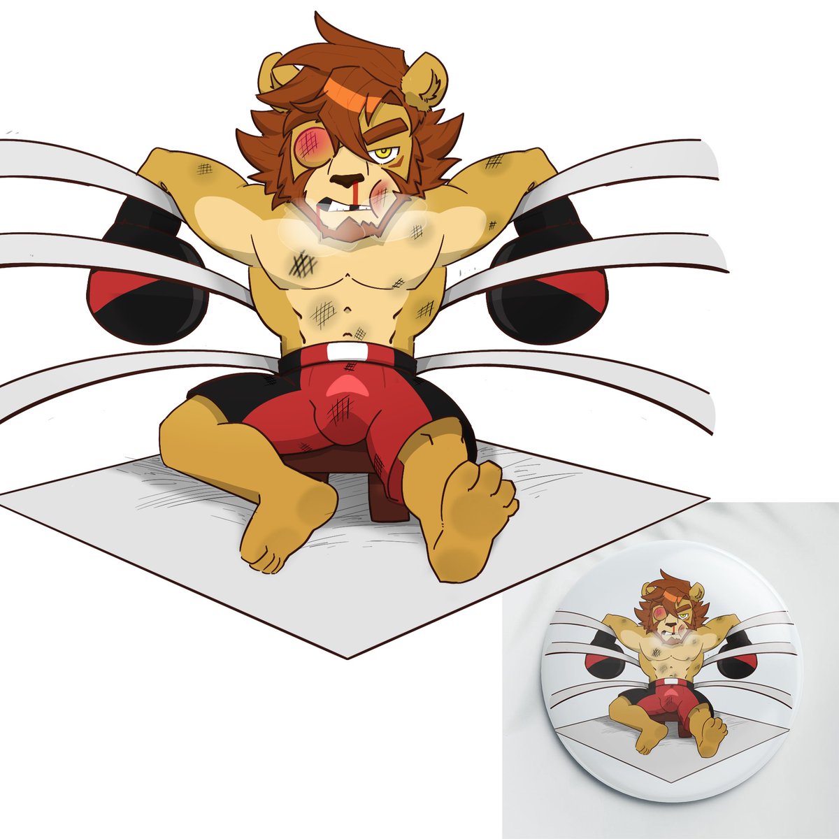 Live 1st Limited Gift
A cute little lion boxer
Artist by <a href="/TiT0617TiT/">鈦</a>