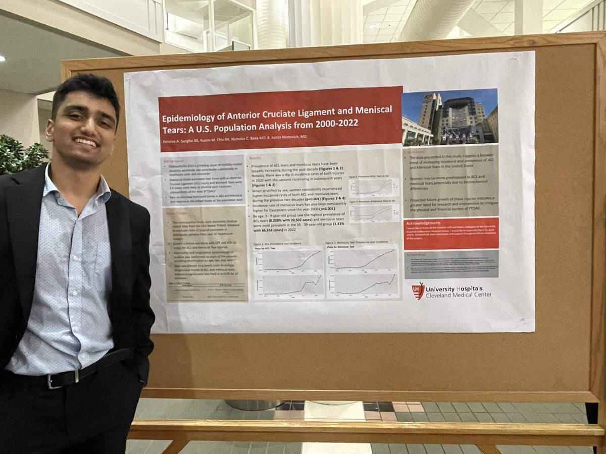 ParshvaMed's tweet photo. Had a great time presenting on Epidemiology of Knee Injuries and Necessity of DCR during Rotator Cuff Repair Surgery today at #metrohealth Research Day! #orthotwitter https://t.co/rSyWun72xL